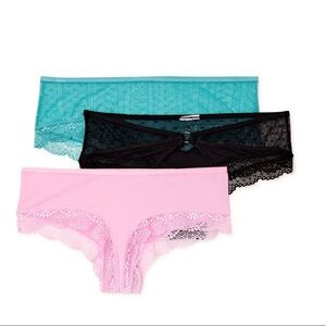 Women's Cheeky Panties, 3-Pack